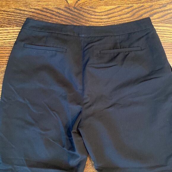 Calvin Klein Size 4 Black Pants Zipper/Clasp Pockets Front/Back Cropped Leg - Picture 5 of 7